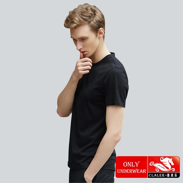 Crew Neck Men's Knitted Undershirts