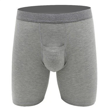 OEM ODM Men's Cotton Boxer Brief With Front Pocket